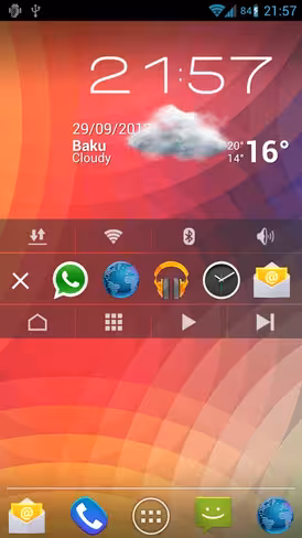Swipe in from the edge of your phone’s display to instantly switch between apps and toggle various settings.