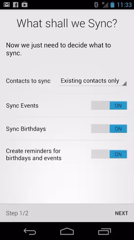 With HaxSync, it is easy to keep up with the contact details of your friends and events on Facebook.