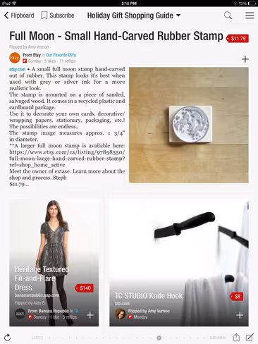Flipboard Curated Holiday Shopping Catalog