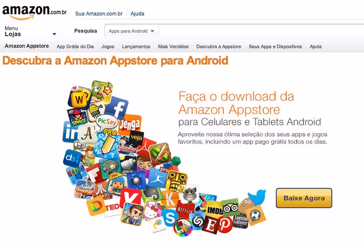 amazon app store brazil