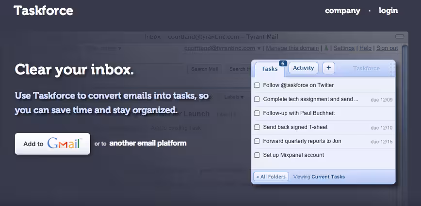 taskforce screenshot
