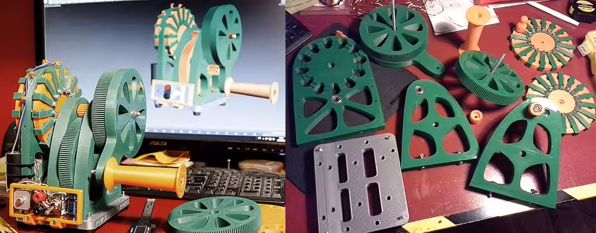3D printed Hand-cranked power generator 