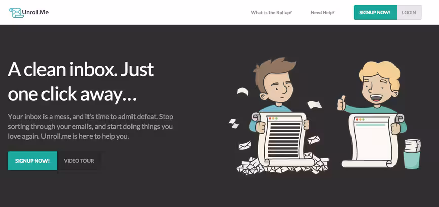 unrollme screenshot