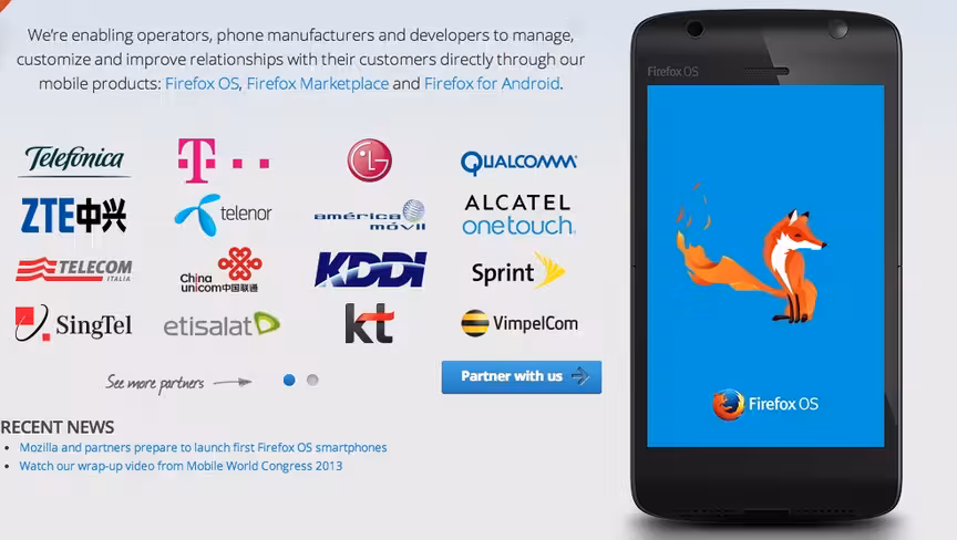 firefox os partners screenshot