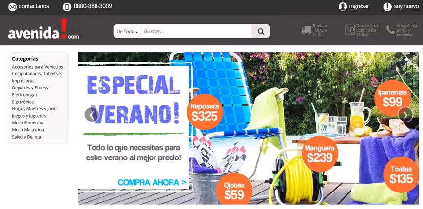 screenshot avenida com