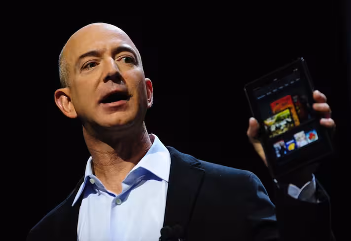 Amazon CEO Jeff Bezos introduces the new