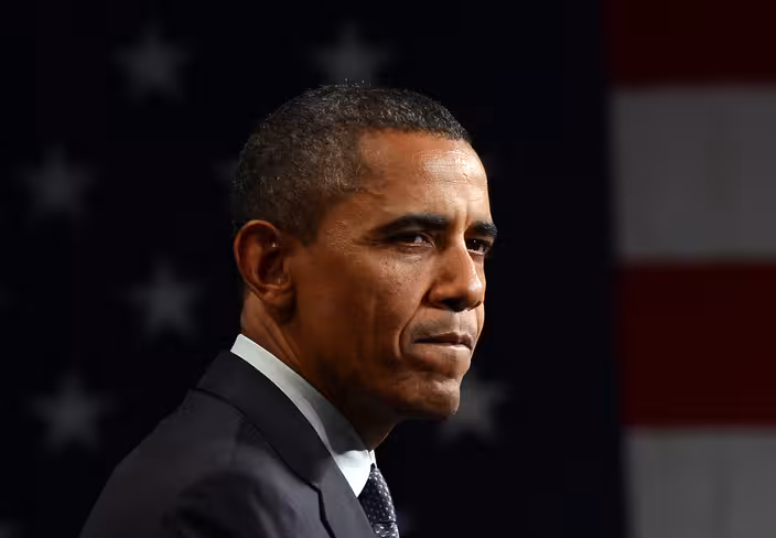 US President Barack Obama speaks during