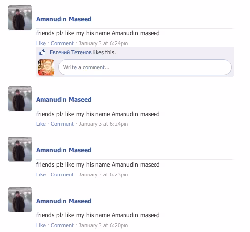 spammer fb