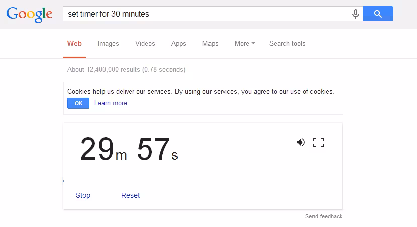Google-timer