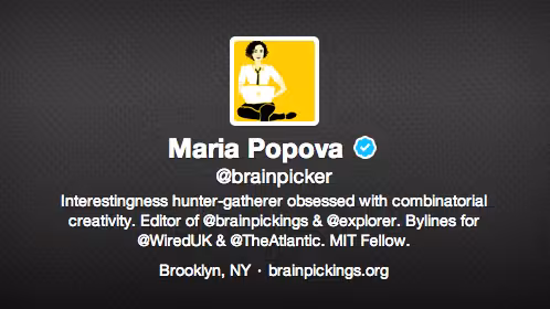Maria Popova, Brainpickings.org
