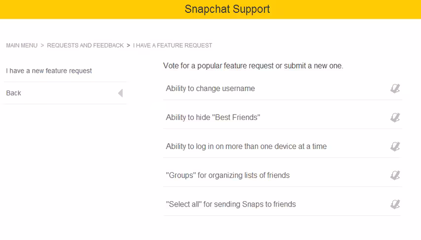 Snapchat Support