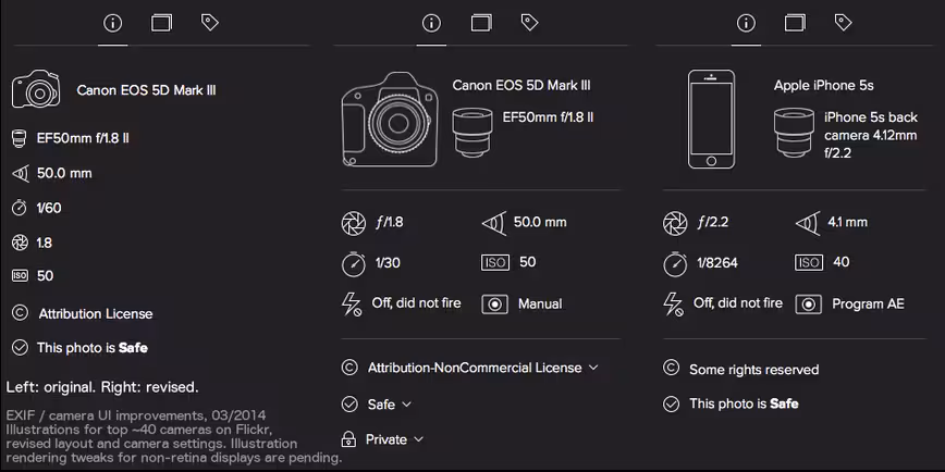 Flickr EXIF date