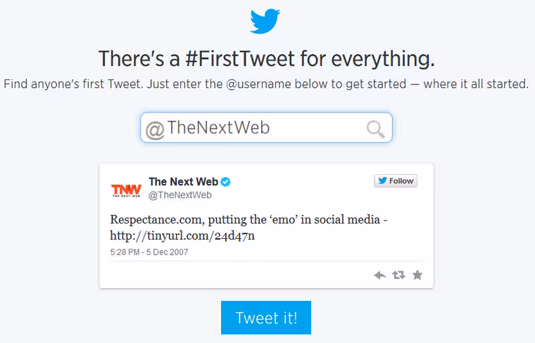 TNW's Very First Tweet