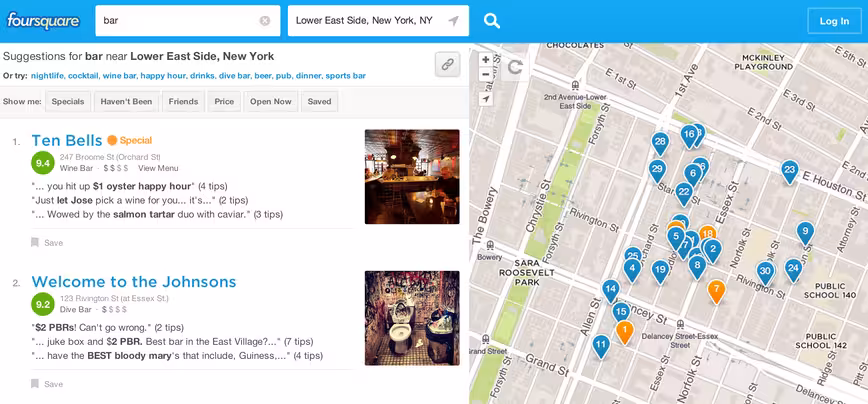foursquare bar