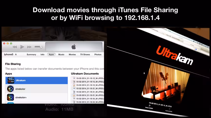 Ultrakam file sharing