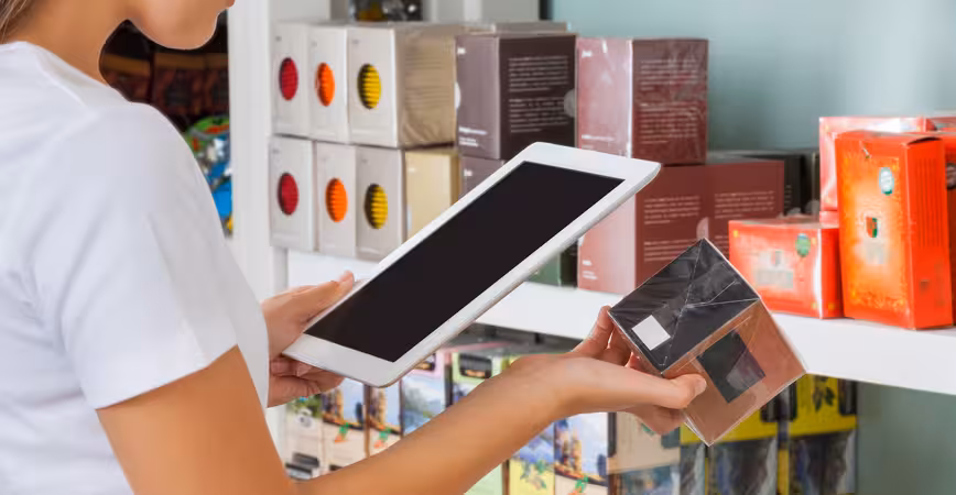 shopping in store tablet