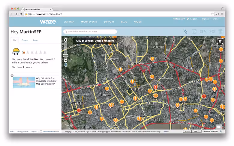 Waze's Map Editor