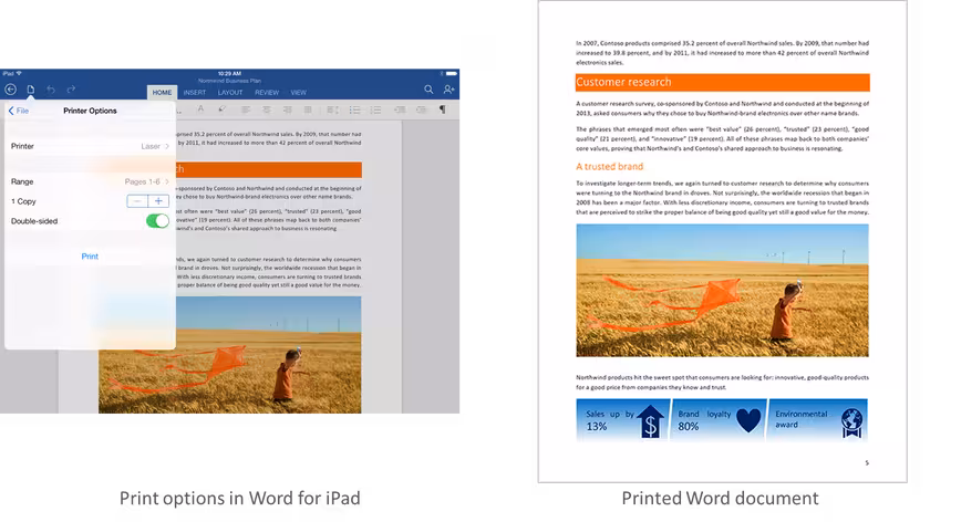 Word-print-options