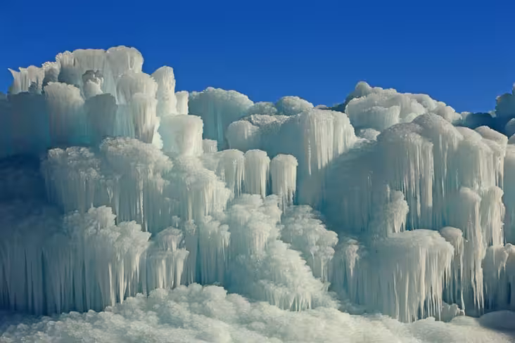 Frozen ice walls in rural Utah, USA | Johnny Adolphson