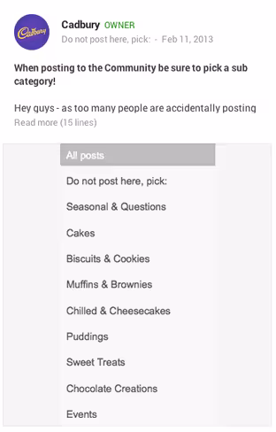 Community-subcategories