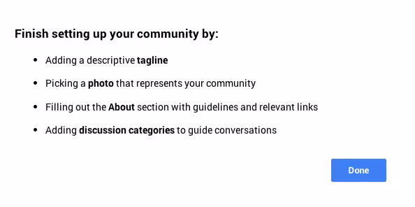 Google plus-Communites-profile-setup
