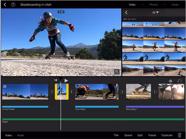 video editing