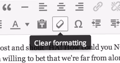 Clear Formatting