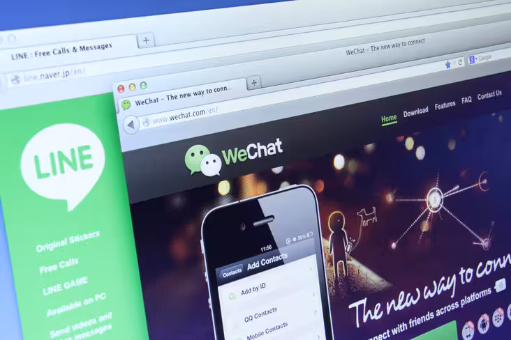 Line and Wechat