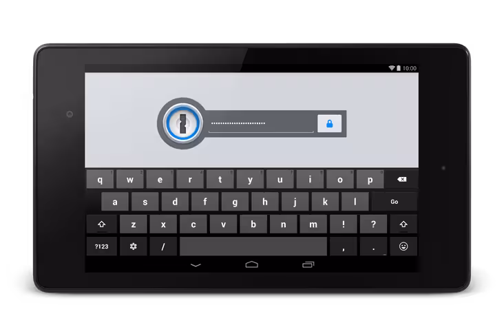 1Password Lock Screen