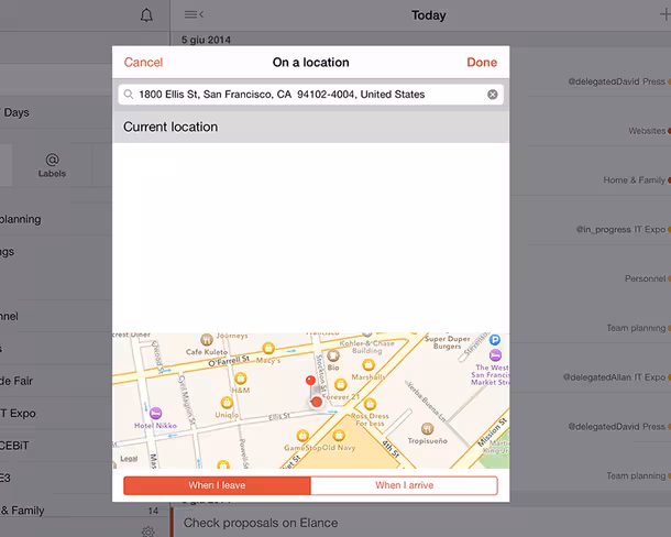 Todoist Location Alerts - iOS