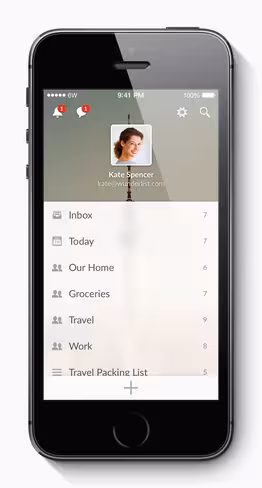 Wunderlist 3 iPhone - Lists