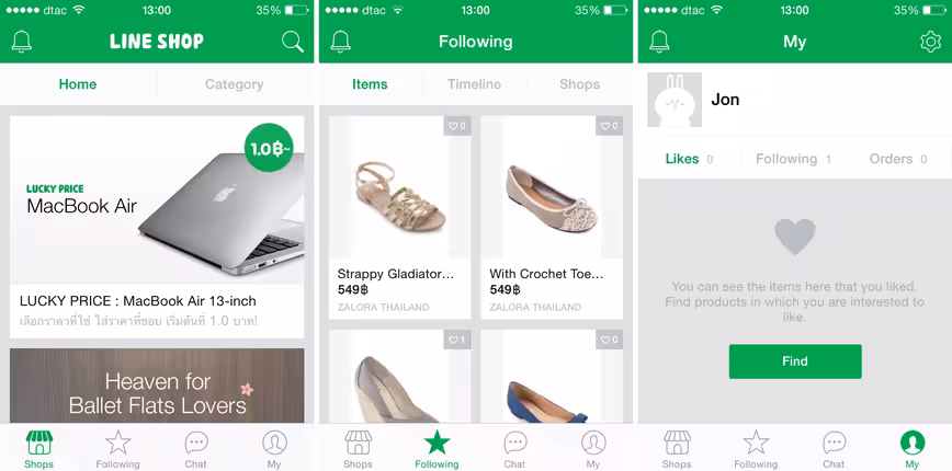 line shop ios