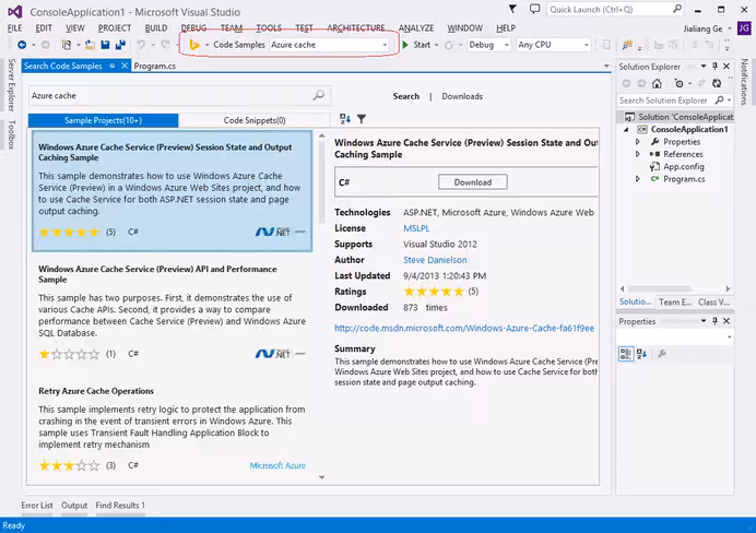 6254.BingDeveloperAssistantforVisualStudio-CodeSamplesScreenshot