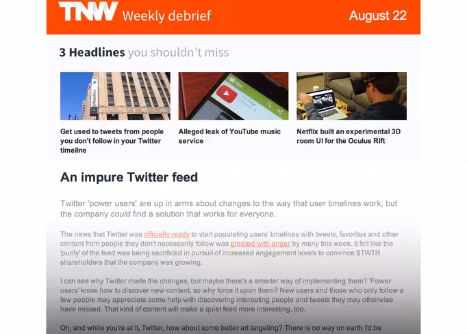 TNW Weekly