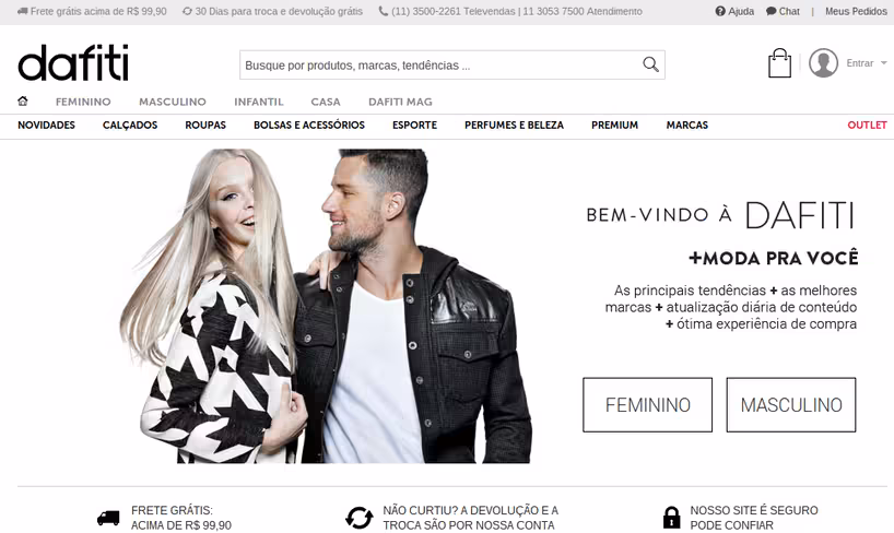 dafiti brasil home page