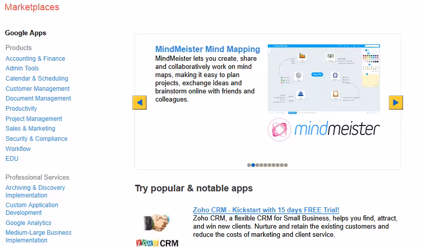 Apps Marketplace