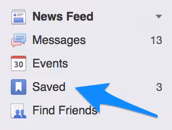 Facebook-saved-feature