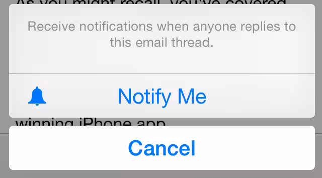 Mail notifications
