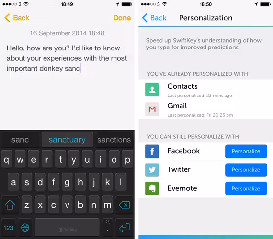 SwiftKey for iOS