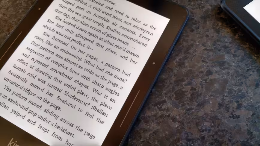 kindle voyage page turner