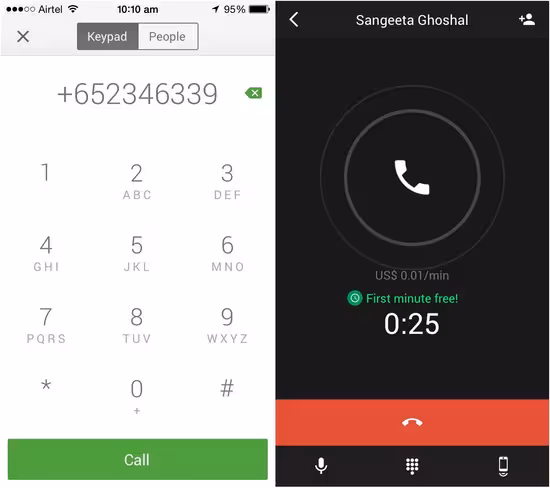 As long as you have Google calling credit and are in one of the listed countries, your first minute is free