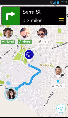 Android Map-Meetup Screenshot