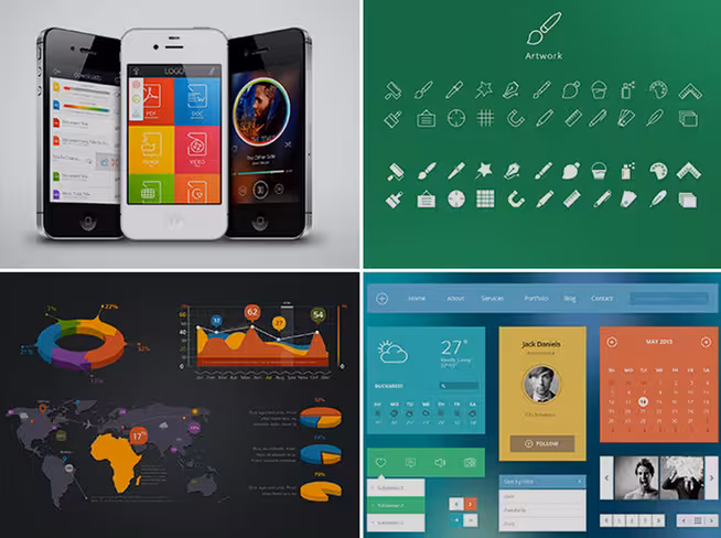 UI kits and premium themes