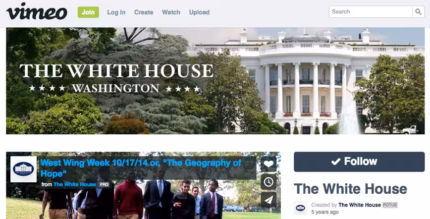White-House-Vimeo-Channel