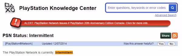 PSN Down