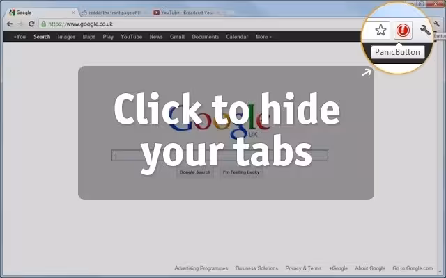 PanicButton Chrome extension