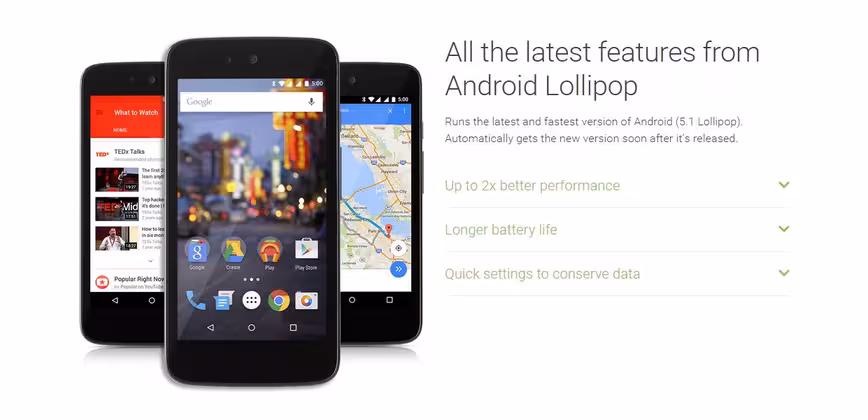 Android Lollipop 5.1 will arrive first on Android One devices for emerging markets