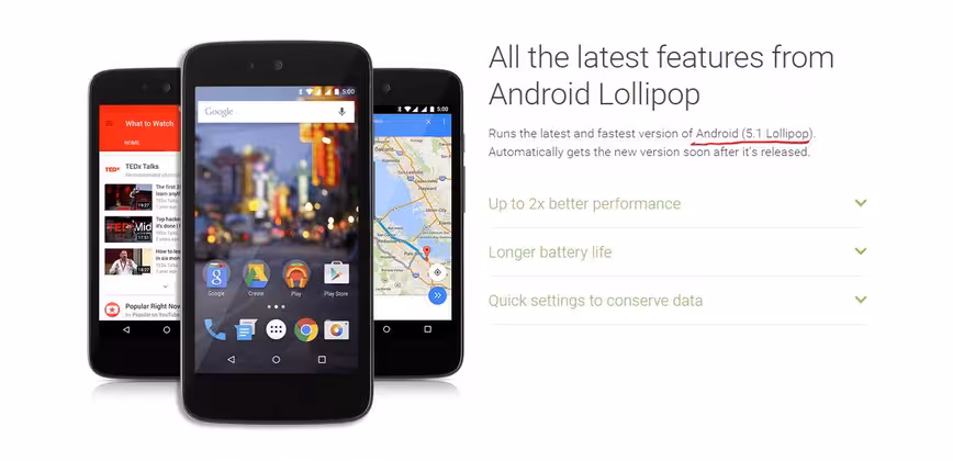 Android One Lollipop 51 more