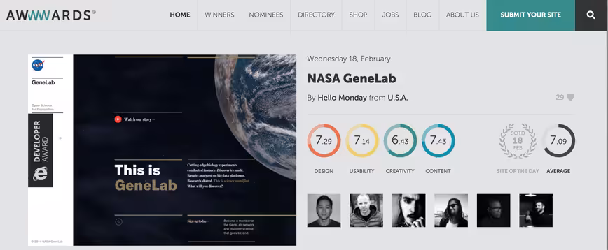 awwwards free inspiration