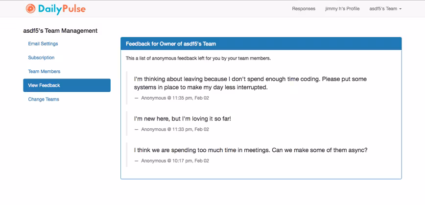 feedback